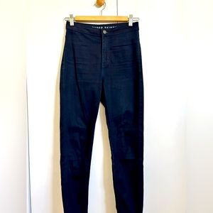 Marks and Spencer high waisted skinny jeans dark wash. From London.